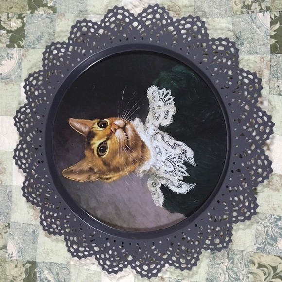 Ikea Thierry Poncelet Victorian Cat Portrait Retired Rare